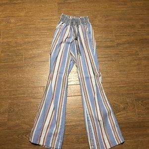 Striped canvas pant